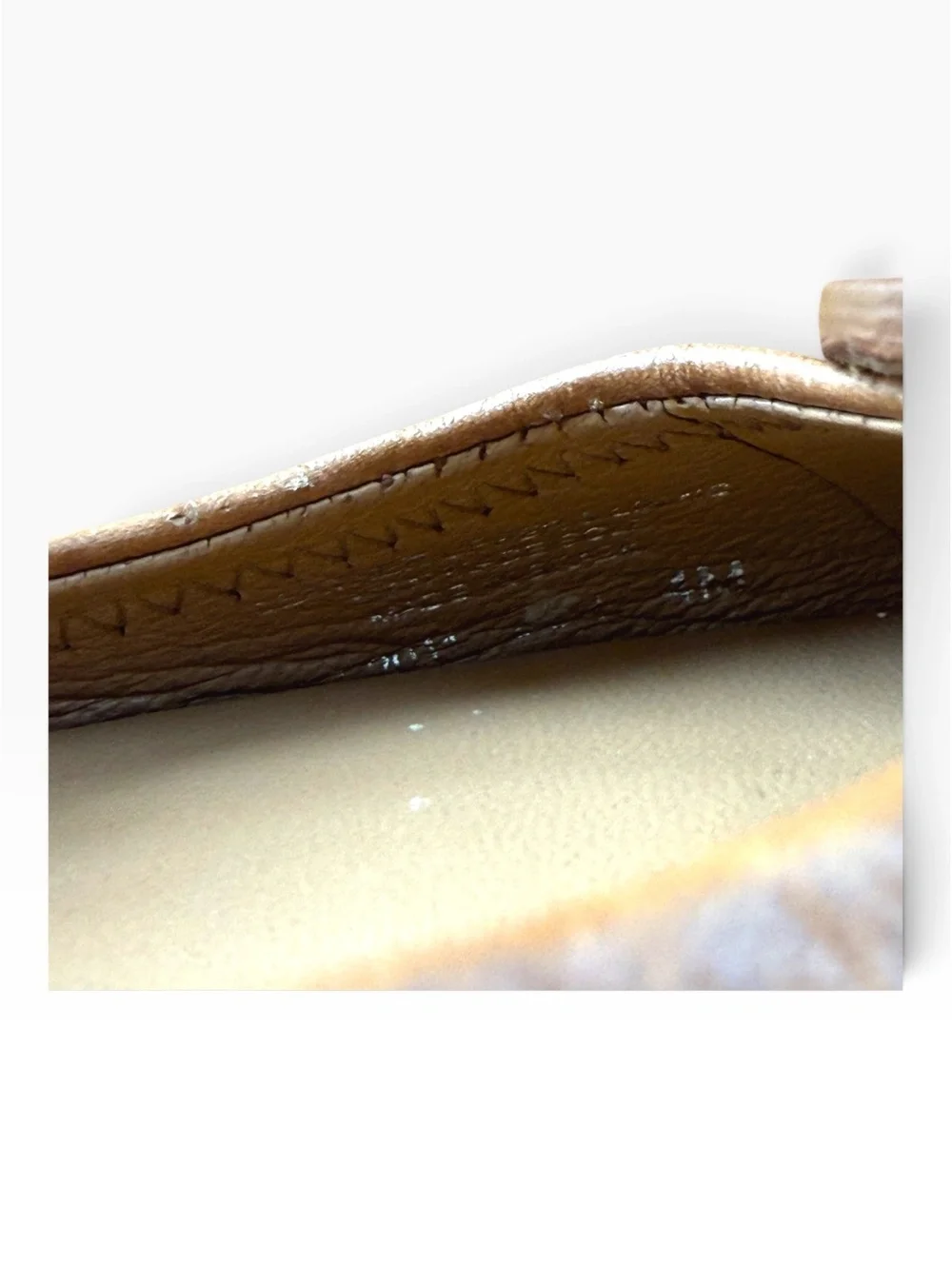 Tory Burch Reva Tonal Leather Ballet Flats - Royal Tan / Cognac - Size 4M